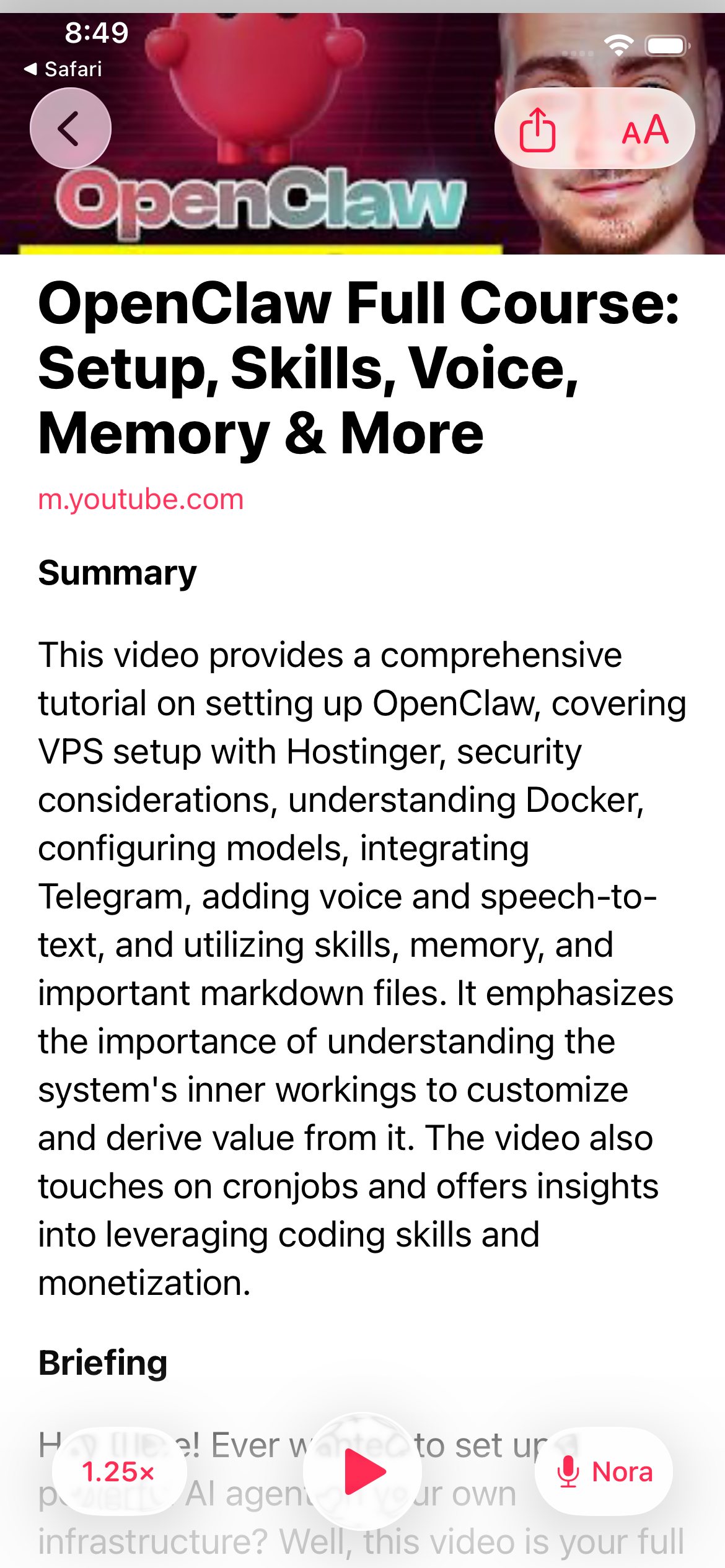 VoiceView app screenshot